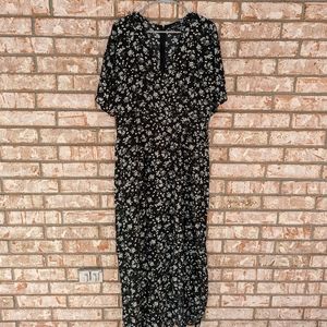 Nasty Gal Black Floral Maxi Dress 12